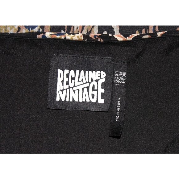 ASOS Reclaimed Vintage Plus Asymmetric Hem Skirt in Multi Animal Print - Size 20 - Picture 5 of 9